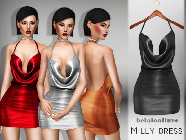  The Sims Resource: Milly dress by belal1997