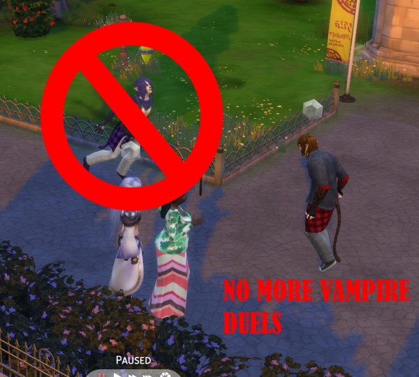  Mod The Sims: No more Vampire Duels! by Zuperbuu