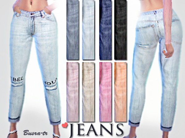  The Sims Resource: RebelYou jeans by busra tr