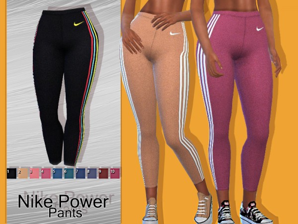  The Sims Resource: Power Athletic Pants by Pinkzombiecupcakes