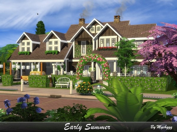 The Sims Resource: Early Summer house by MychQQQ