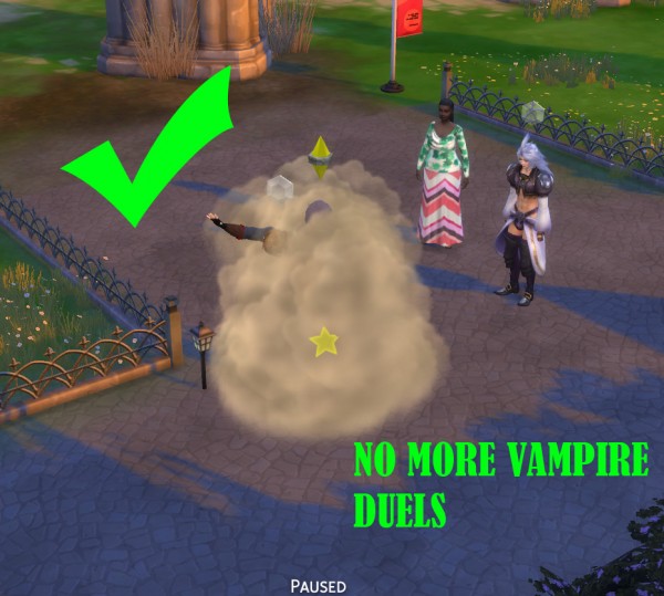  Mod The Sims: No more Vampire Duels! by Zuperbuu