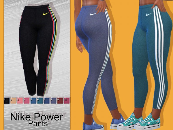  The Sims Resource: Power Athletic Pants by Pinkzombiecupcakes