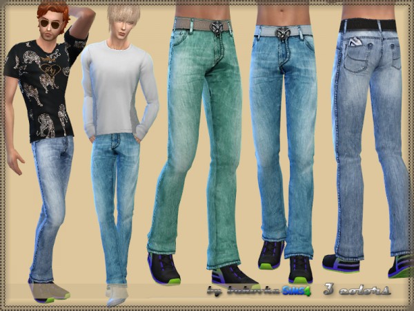  The Sims Resource: Pants Denim by Bukovka