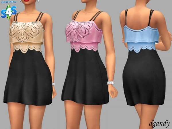  The Sims Resource: Demi dress by dgandy