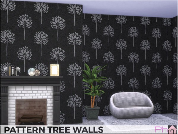  The Sims Resource: Pattern Tree Walls by Pinkfizzzzz