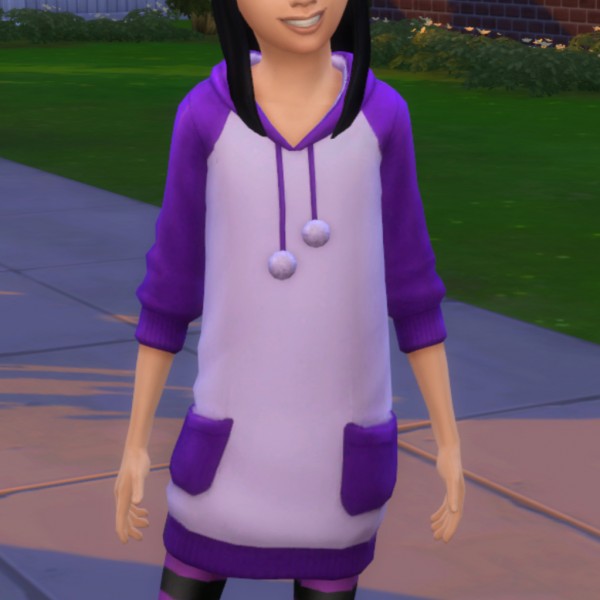  Simsworkshop: Purple Long Bunny Outfit by MsWigglySimmer