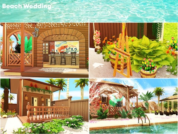  The Sims Resource: Beach Wedding  by Pralinesims