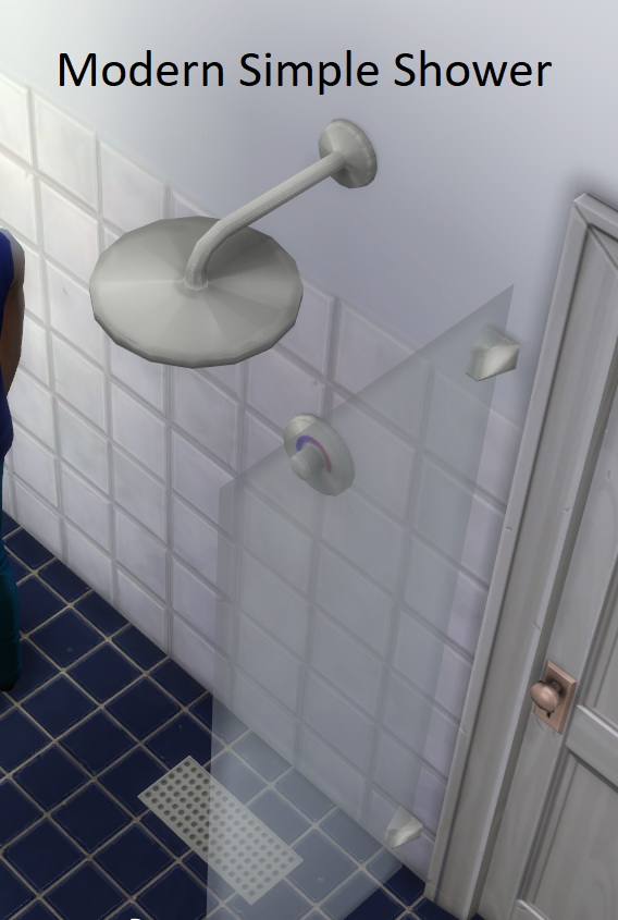Mod The Sims Modern Simple Shower By Jokerman • Sims 4 Downloads