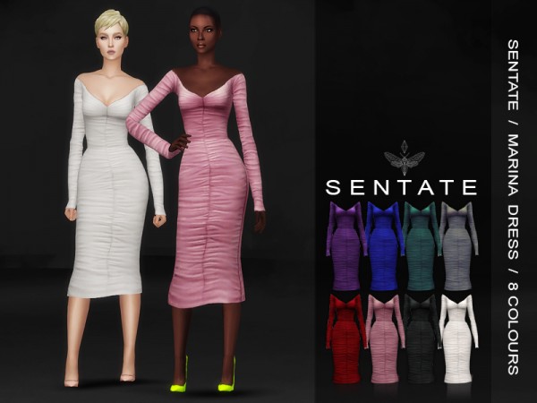 The Sims Resource: Marina Dress by Sentate