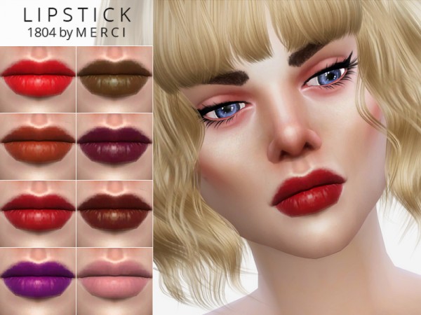  The Sims Resource: Lipstick 1804 by merci