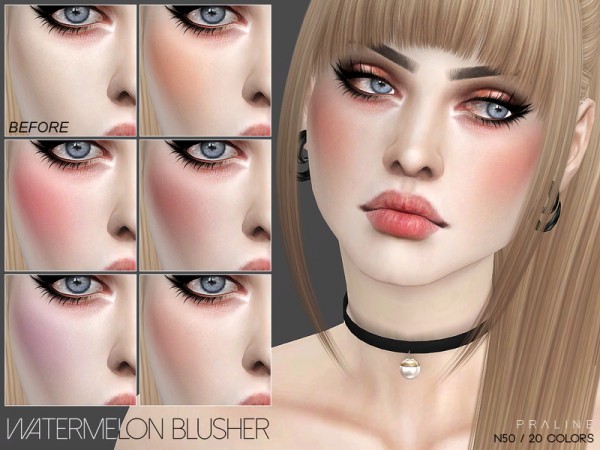  The Sims Resource: Watermelon Blusher N50 by Pralinesims