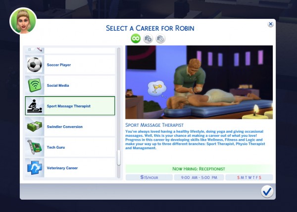  Mod The Sims: Sports Massage Therapist Career by tumblrpotato