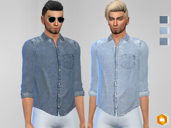  The Sims Resource: Jean Shirt by Puresim