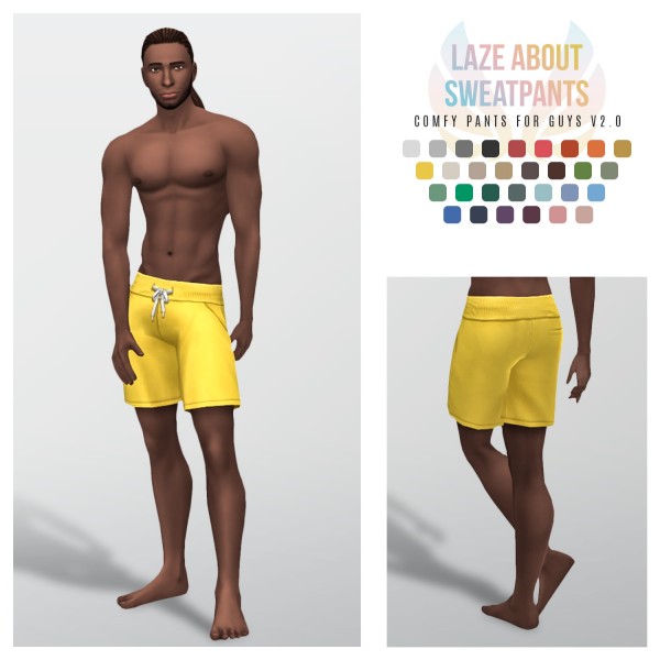  Simsational designs: Laze About   Sweatshorts for Guys