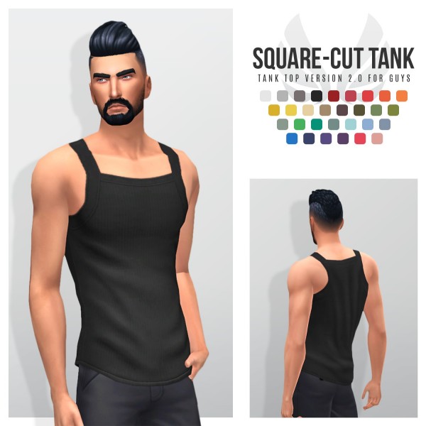  Simsational designs: Square Cut Tank   Version 2.0 for guys