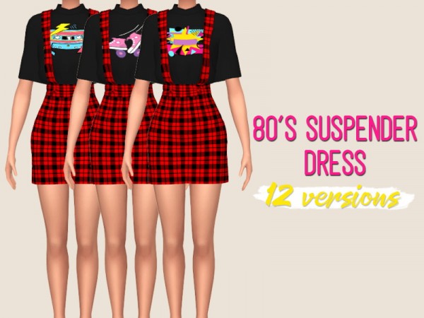 Simsworkshop: Suspender Dress by midnightskysims