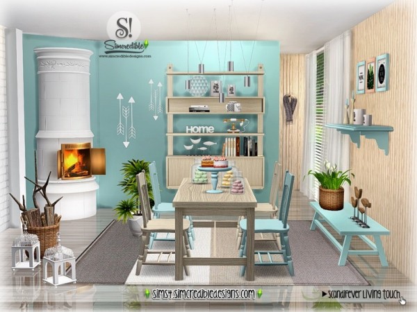 The Sims Resource: ScandiFever Living touch by SIMcredible!