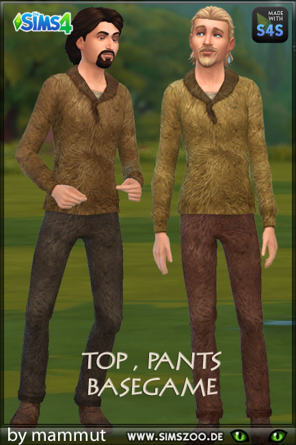  Blackys Sims 4 Zoo: Fur pants 2 by mammut