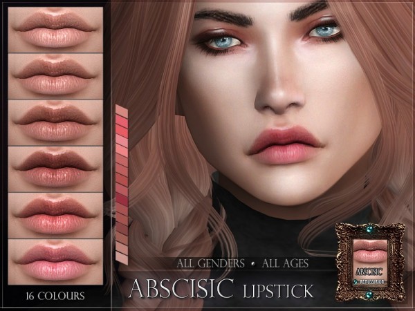  The Sims Resource: Abscisic Lipstick by RemusSirion