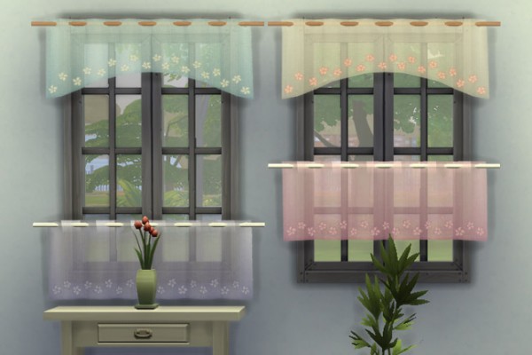  Blackys Sims 4 Zoo: Bistro curtains 2 by mammut