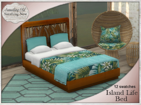  Simthing New: Island Life Bed Recolors