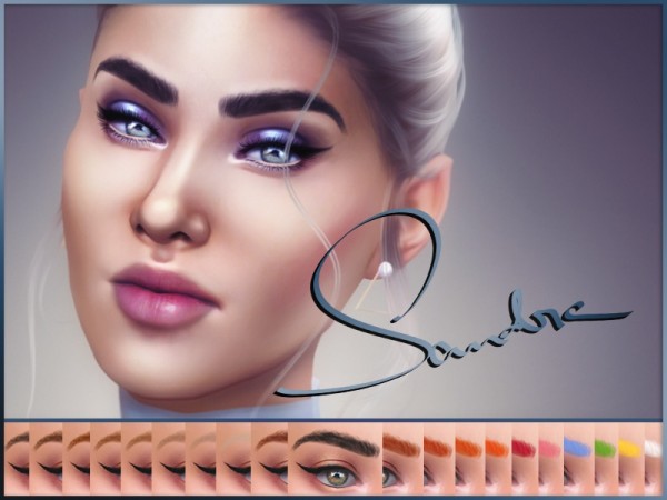  The Sims Resource: Sandra Eyebrows by KatVerseCC