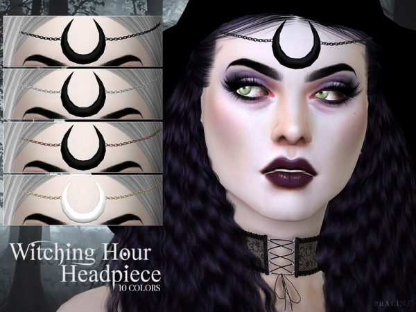  The Sims Resource: Witching Hour Headpiece by Pralinesims