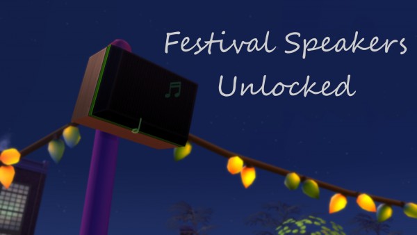  Mod The Sims: Festival Speakers Unlocked by mars97m