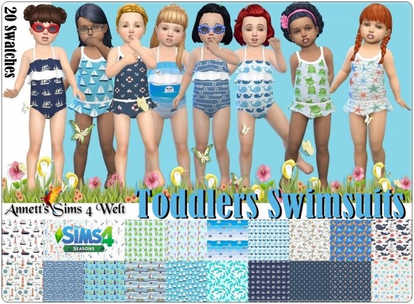  Annett`s Sims 4 Welt: Toddlers Swimsuits Seasons