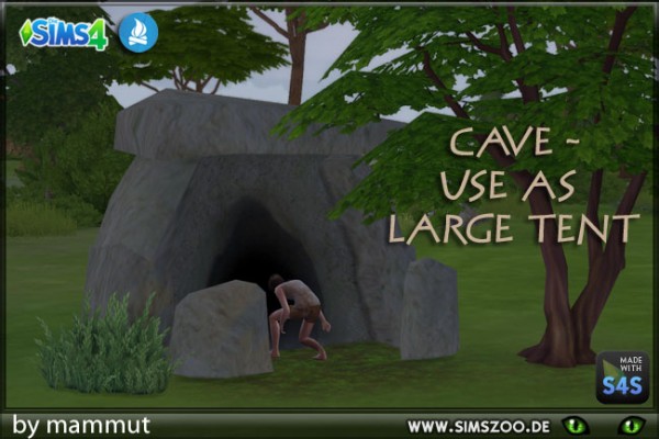  Blackys Sims 4 Zoo: Stone cave by mammut