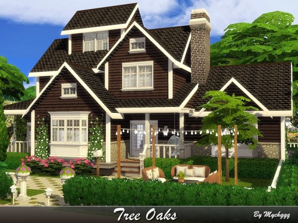  The Sims Resource: Tree Oaks house by MychQQQ