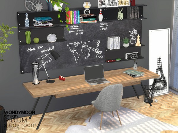  The Sims Resource: Iridium Study Room by wondymoon