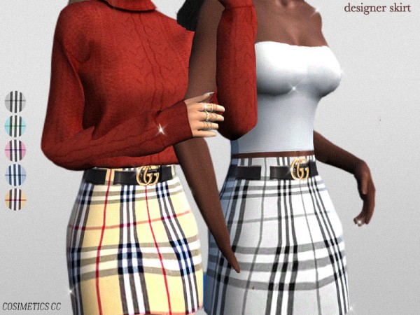  The Sims Resource: Designer Skirt by Cosimetics