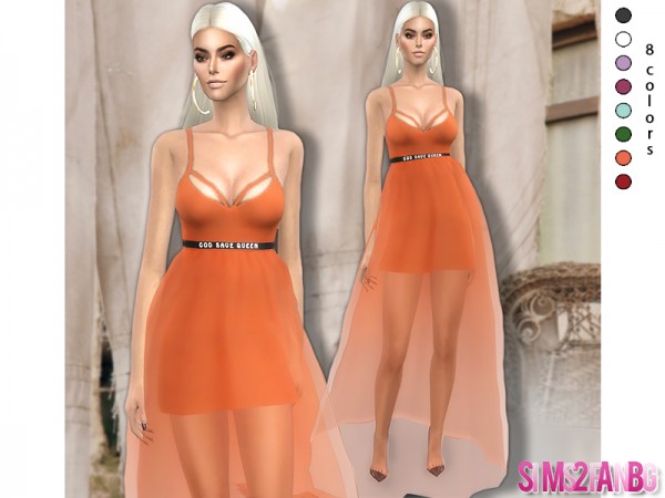  The Sims Resource: Transparent Dress The Queen 354 by sims2fanbg
