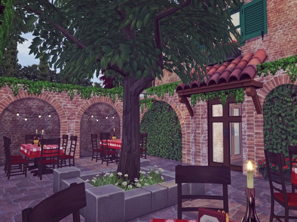  The Sims Resource: Rustic Italian Pizzeria by Sooky