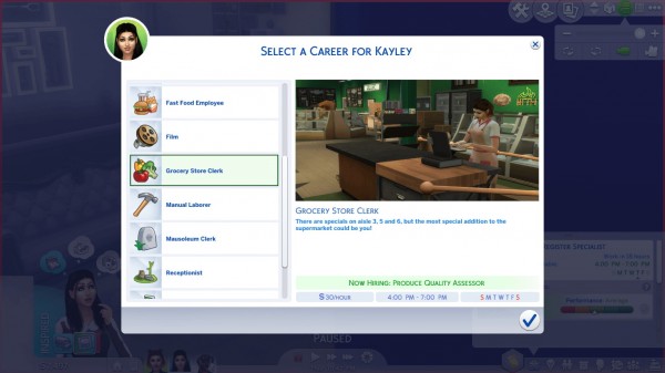  Mod The Sims: Part Time Careers by Twilightsims