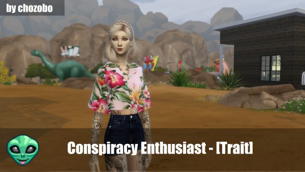  Mod The Sims: Conspiracy Enthusiast Trait by chozobo