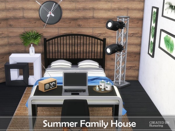  The Sims Resource: Summer Family House by Runaring
