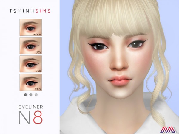  The Sims Resource: Eyeliner N8 by TsminhSims