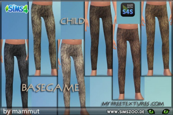  Blackys Sims 4 Zoo: Tights Footless Fur by mammut