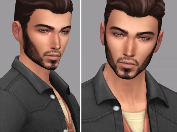  The Sims Resource: Lone wolf   beard by WistfulCastle