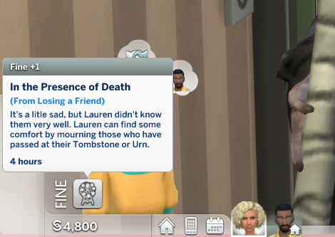  Mod The Sims: Balanced Death Moodlets by flerb