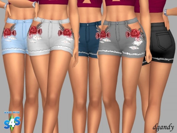  The Sims Resource: Anabel Shorts by dgandy