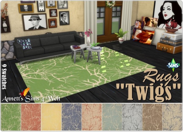  Annett`s Sims 4 Welt: Rugs Twigs