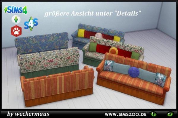  Blackys Sims 4 Zoo: Sofa by  weckermaus