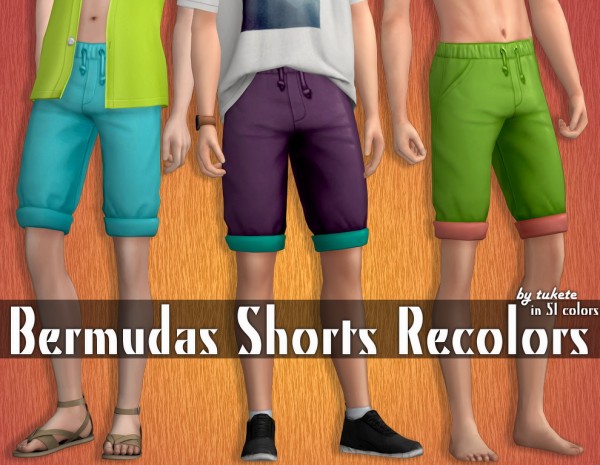  Tukete: Bermudas Shorts Recolors