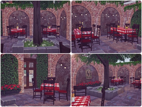 The Sims Resource: Rustic Italian Pizzeria by Sooky