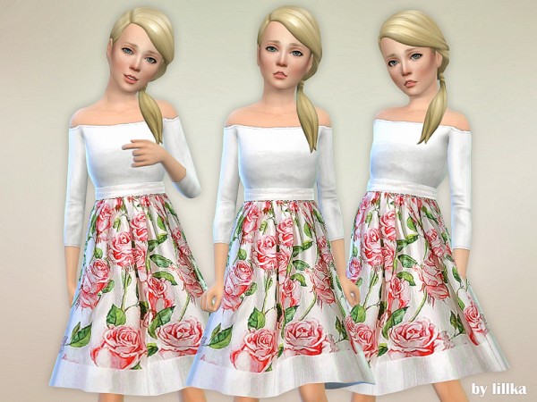  The Sims Resource: Lorelai Dress by lillka