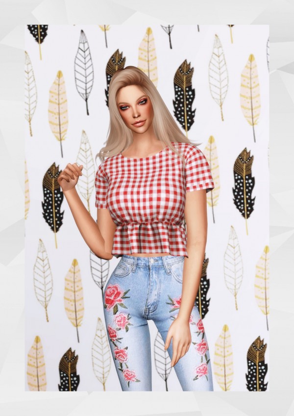  Gorilla: Gingham Cropped Top